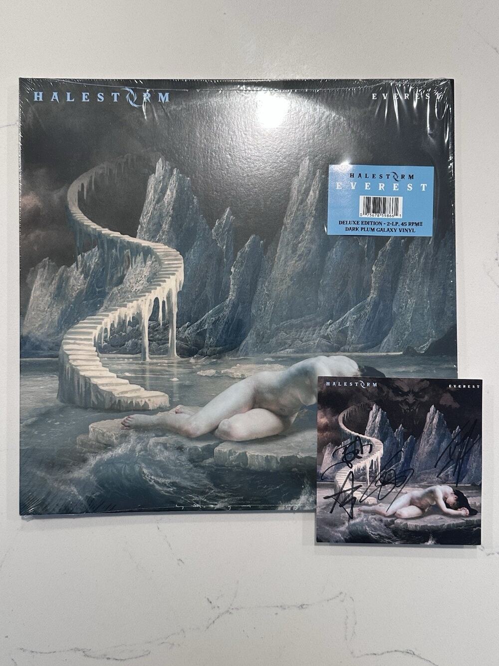 Halestorm Everest Signed Autographed Dark Plum Galaxy Vinyl- #4